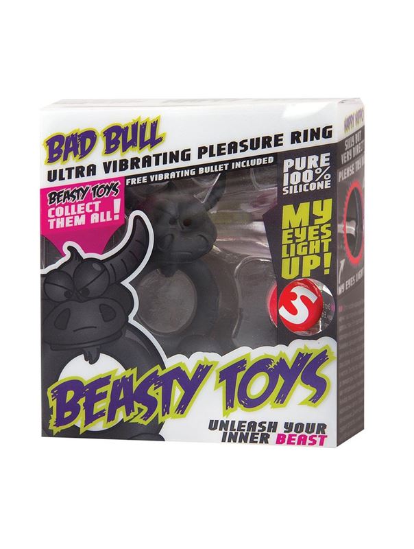 Эрекционное кольцо Beasty Toys Bad Bull с вибрацией