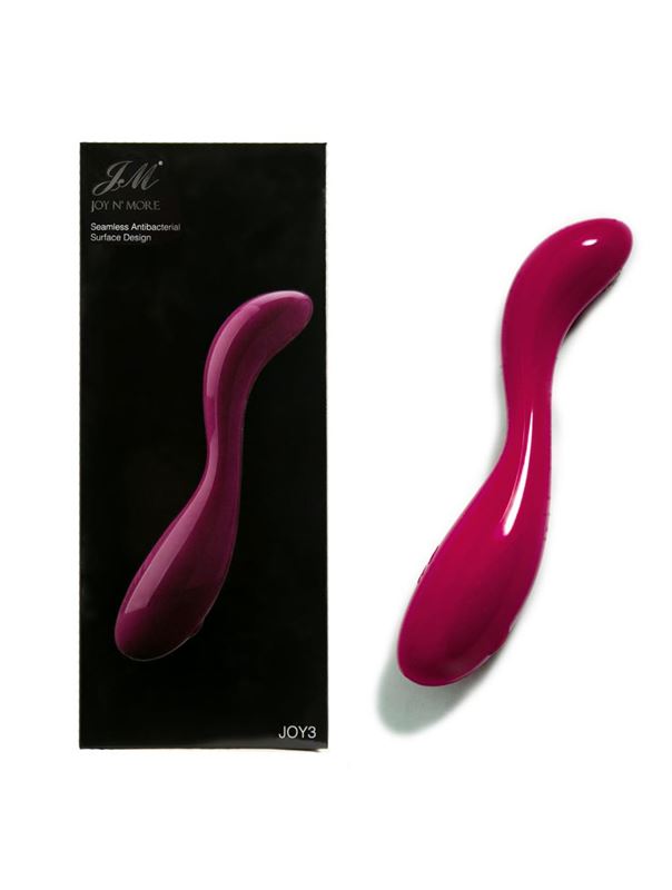 Малиновый вибромассажер Ester Joy N - 18,6 см.