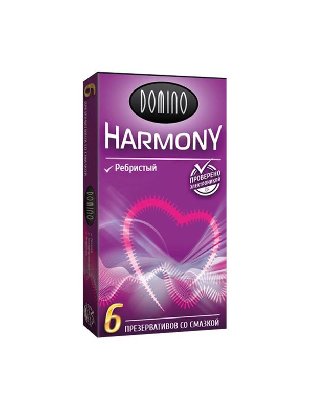 Презервативы с рёбрышками Domino Harmony (6 шт)