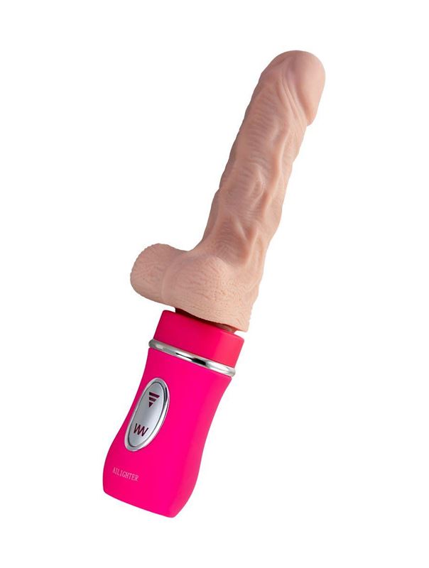 Реалистичный вибратор Ailighter Telescopic Lover с пультом ДУ (27,1 см)