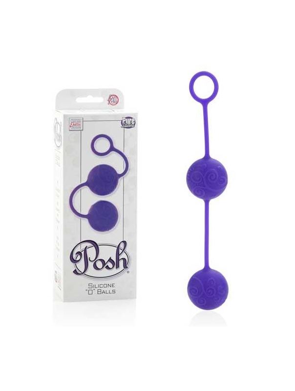 Фиолетовые вагинальные шарики Posh Silicone O Balls