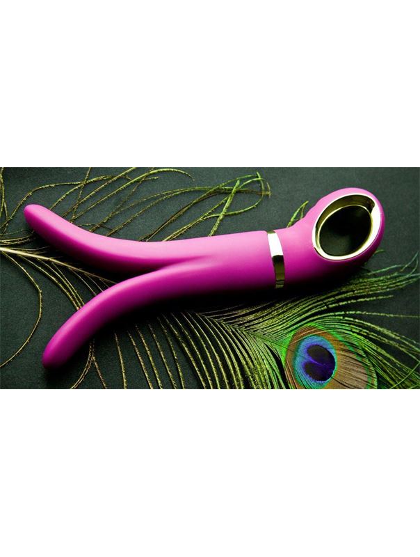 Розовый анатомический вибромассажер Fun Toys Gvibe 2 - 18 см.
