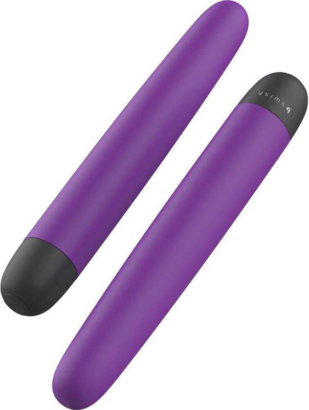 Фиолетовый классический вибратор Bgood Classic (18 см)