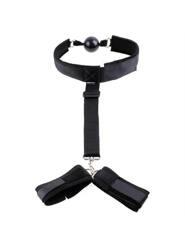 Черные фиксаторы Gag  Wrist Restraint