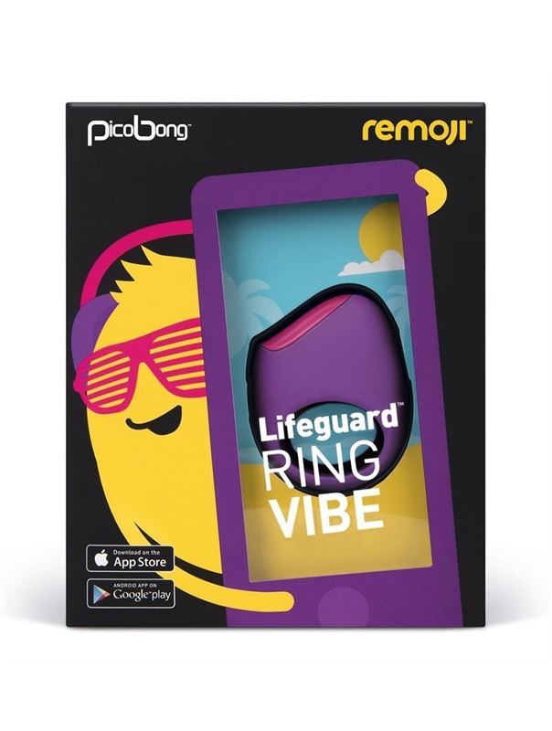 Фиолетовое перезаряжаемое эрекционное кольцо LIFEGUARD RING VIBE