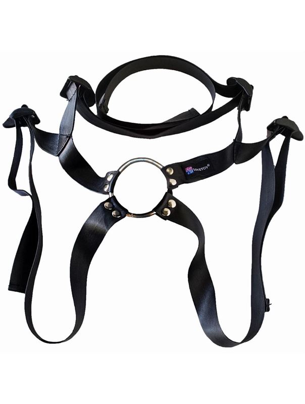 Женский страпон Harness Realistic с розовой головкой (16,5 см)