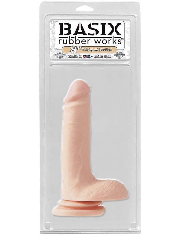 Телесный фаллоимитатор на присоске 8 Thicky with Suction Cup - 21,6 см.