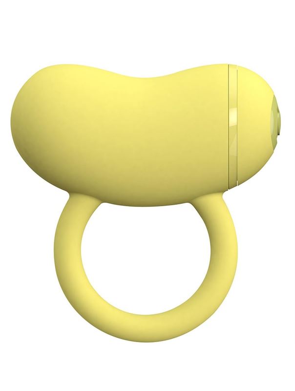 Желтое виброкольцо на пенис ENZO COUPLES RING 