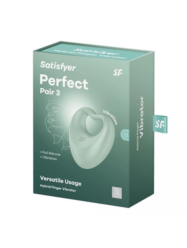 Зеленое эрекционное кольцо Satisfyer Perfect Pair 3
