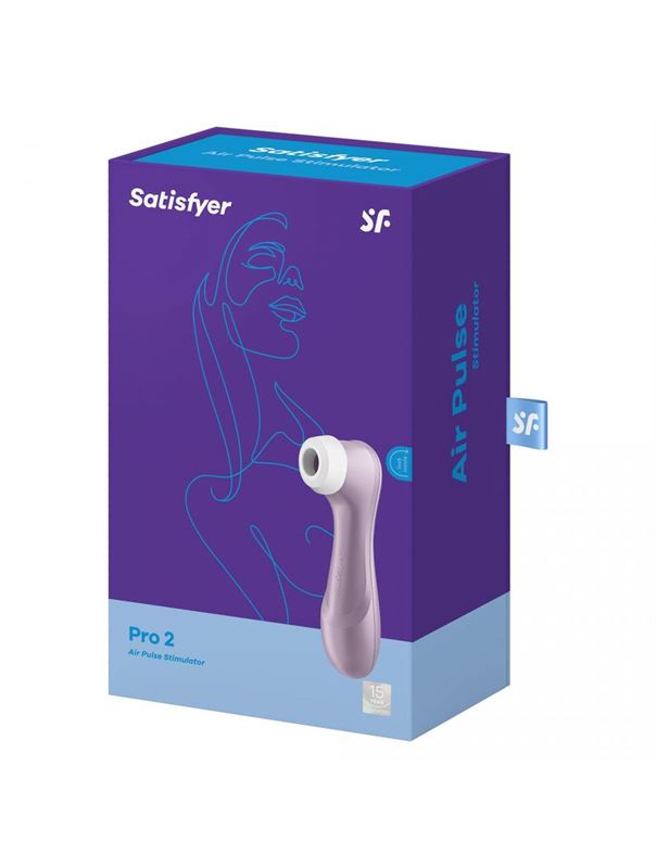 Сиреневый вакуум-волновой клиторальный стимулятор Satisfyer Pro 2