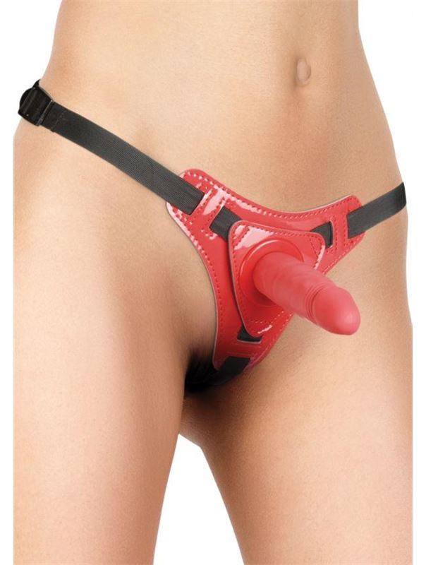 Красный страпон Strap-On Red - 11 см.