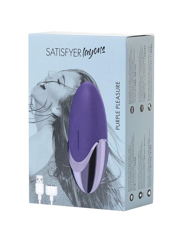 Фиолетовый вибромассажер Satisfyer Layons Purple Pleasure