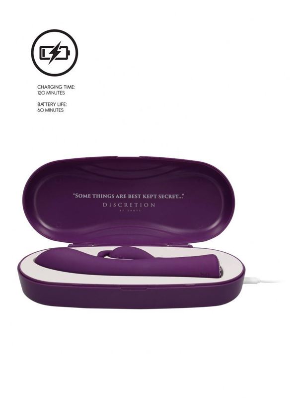 Фиолетовый вибратор кролик Lux (20 см)