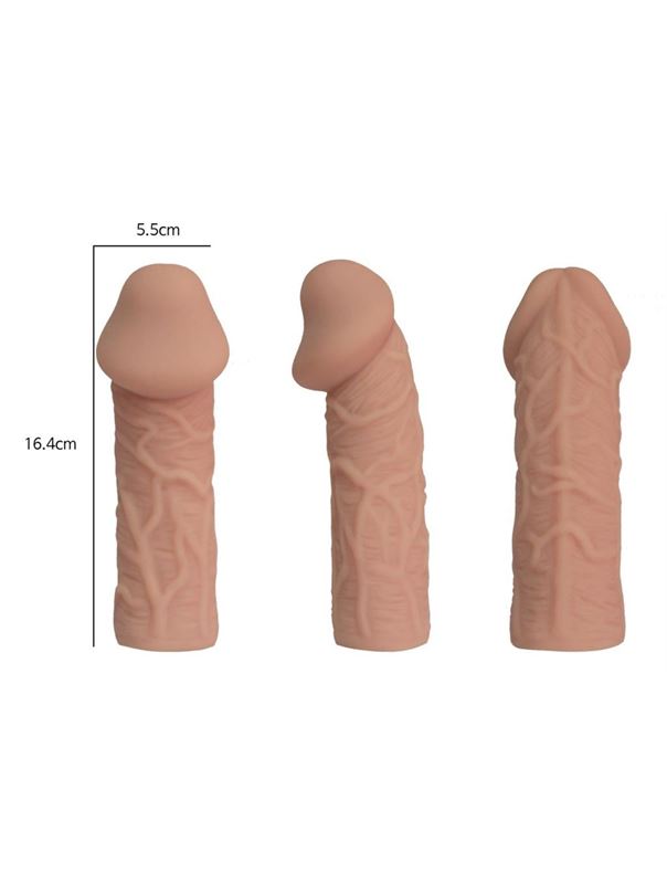 Насадка фаллического вида с венками Extreme Sleeve 005 L-size (16,4 см)