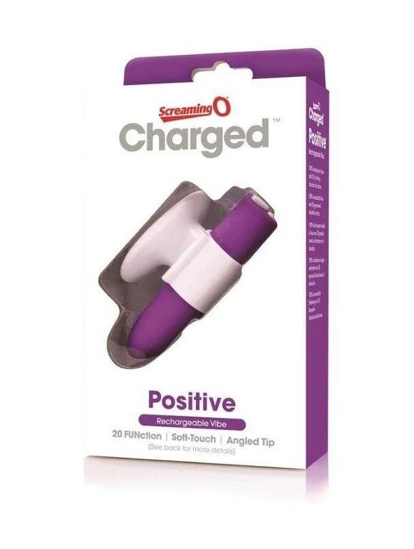 Гладкий мини вибратор Charged Positive (10 см)