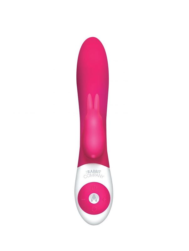 Розовый вибратор с клиторальным зайчиком The Classic Rabbit - 22 см.