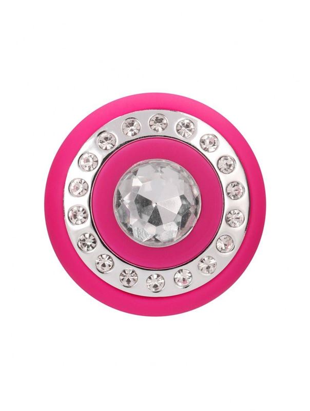 Розовый универсальный массажер Wand Pearl - 20 см.