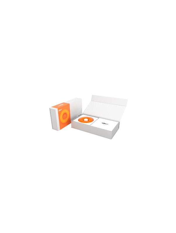 Оранжевый многофункциональный вибратор DONUT ORANGE