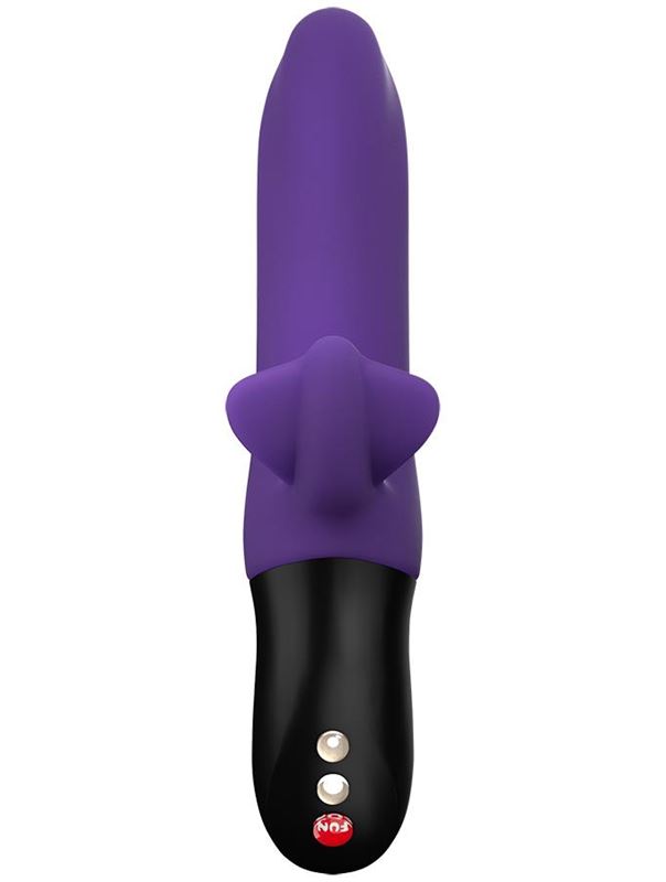 Фиолетовый пульсатор с клиторальным лепестком Bi Stronic Fusion (21,5 см)