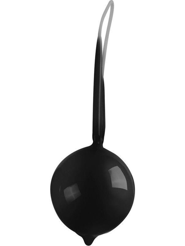 Чёрный вагинальный шарик Geisha Super Ball