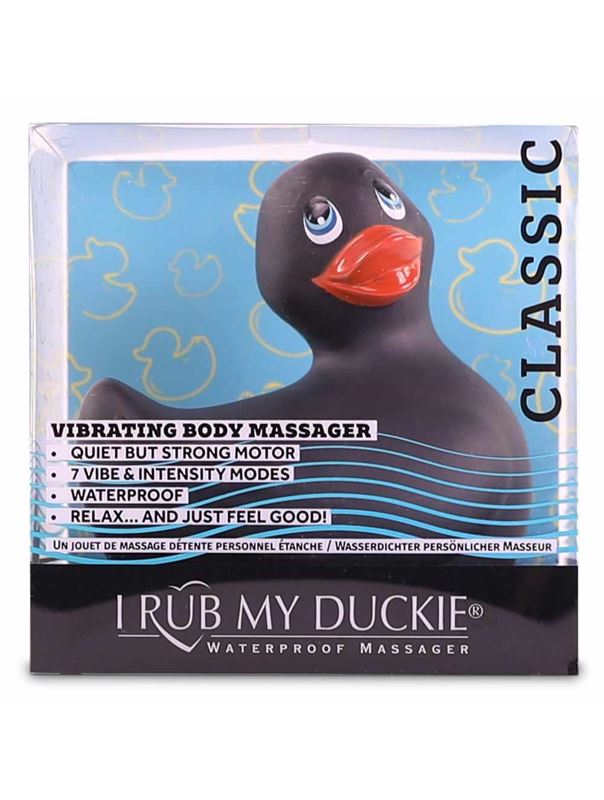 Черный вибратор-уточка I Rub My Duckie 2.0