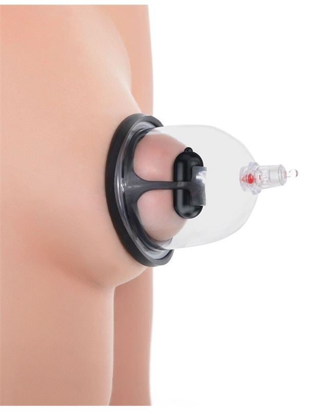 Вакуумная помпа и 2 чаши для сосков Deluxe Vibrating Nipple Pleasure Cups с вибрацией