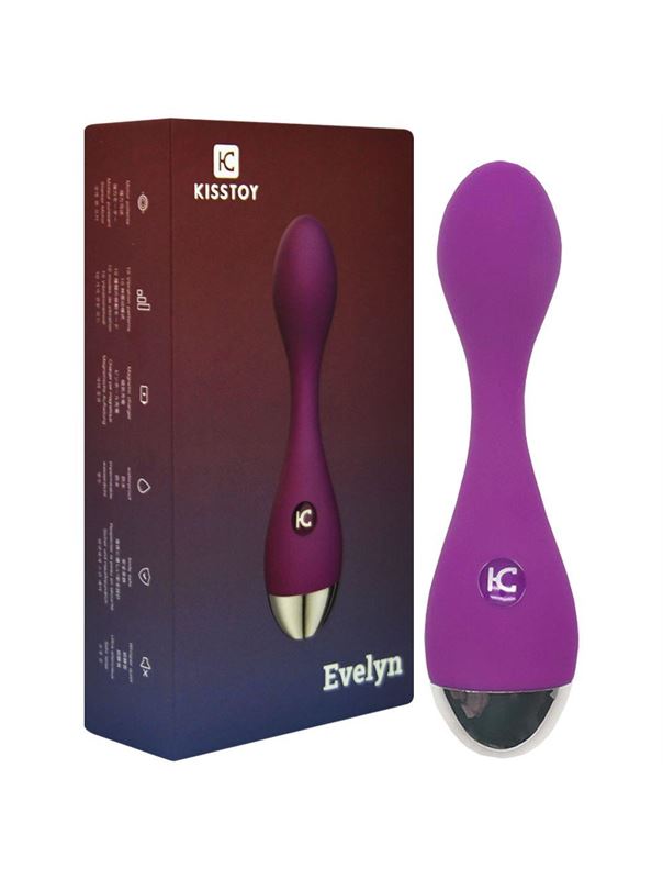 Фиолетовый вибратор G-Spot Evelyn (15,1 см)