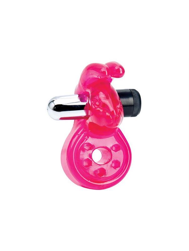 Эрекционное кольцо с вибрацией и стимулятором клитора Sex Please! Wiggily Vibrating Cock Ring