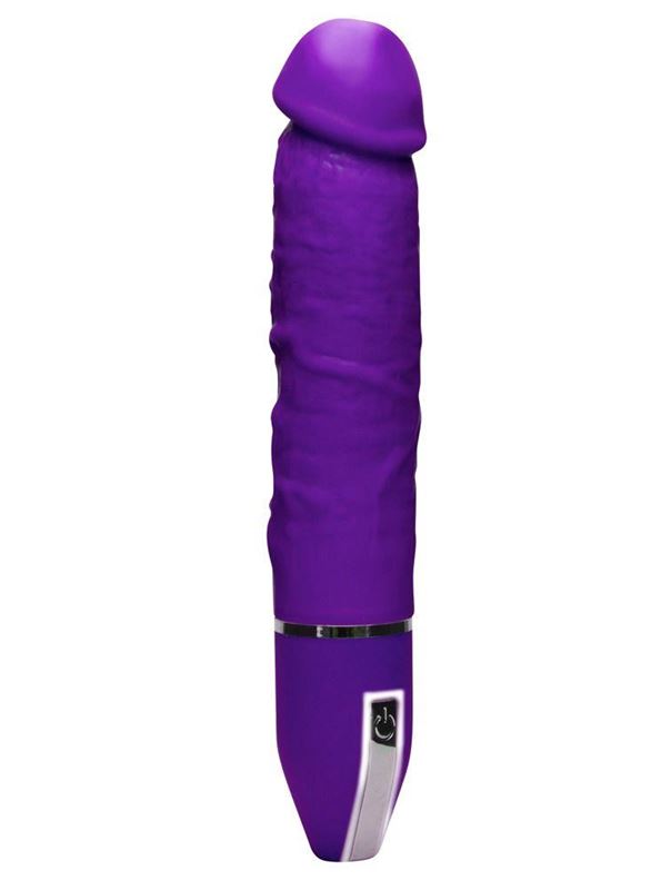 Фиолетовый вибратор-реалистик Infinite Desire - 26 см.