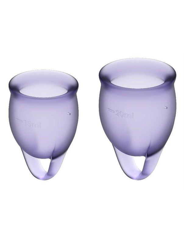 Набор фиолетовых менструальных чаш Feel Confident Menstrual Cup
