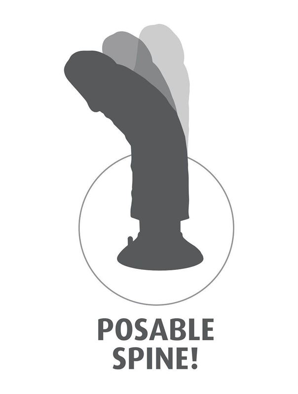 Коричневый вибратор-гигант со съёмной присоской 10" Vibrating Cock with Balls (25,4 см)