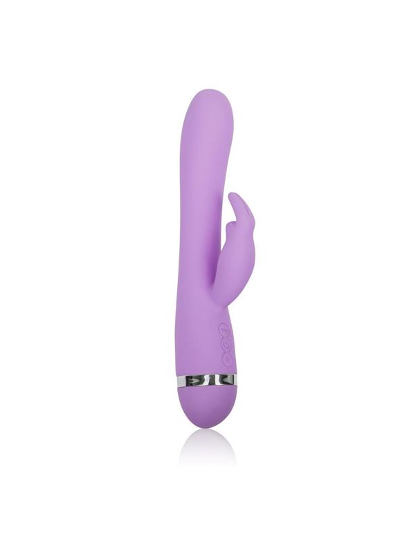 Перезаряжаемый сиреневый вибромассажер Rechargeable Triple Motor Jack Rabbit - 18 см. 