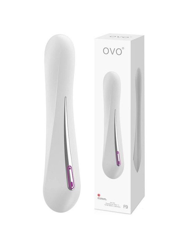 Вибратор белый OVO F9 (21 см)