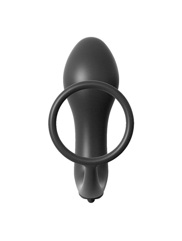 Анальная пробка с вибрацией с эрекционным кольцом Ass-Gasm Cockring Vibrating Plug 