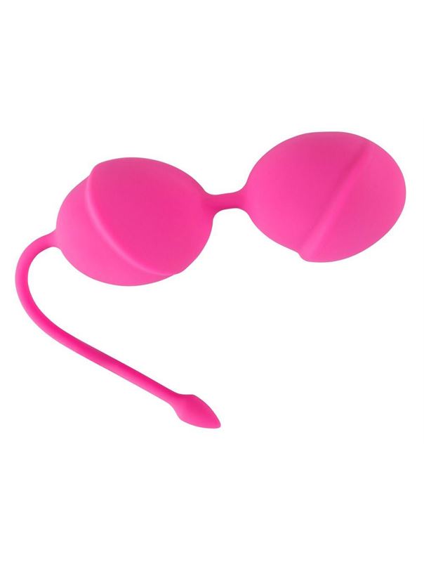 Розовые вагинальные шарики Silicone Love Balls