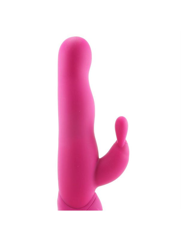 Розовый хай-тек вибромассажер iVibe Select iRabbit - 26 см.