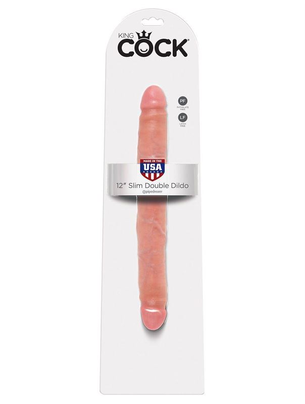Двусторонний фаллоимитатор 12" Slim Double Dildo (30 см)