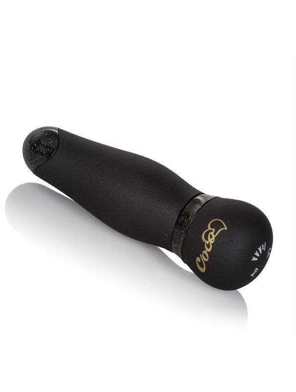Чёрный мини-вибромассажер Coco Licious Hide  Play Pocket Massagers - 6,25 см.