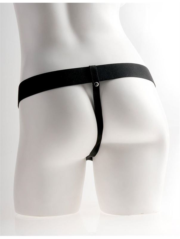 Телесный перезаряжаемый вибрострапон 11 Hollow Rechargeable Strap-on with Balls - 30 см.