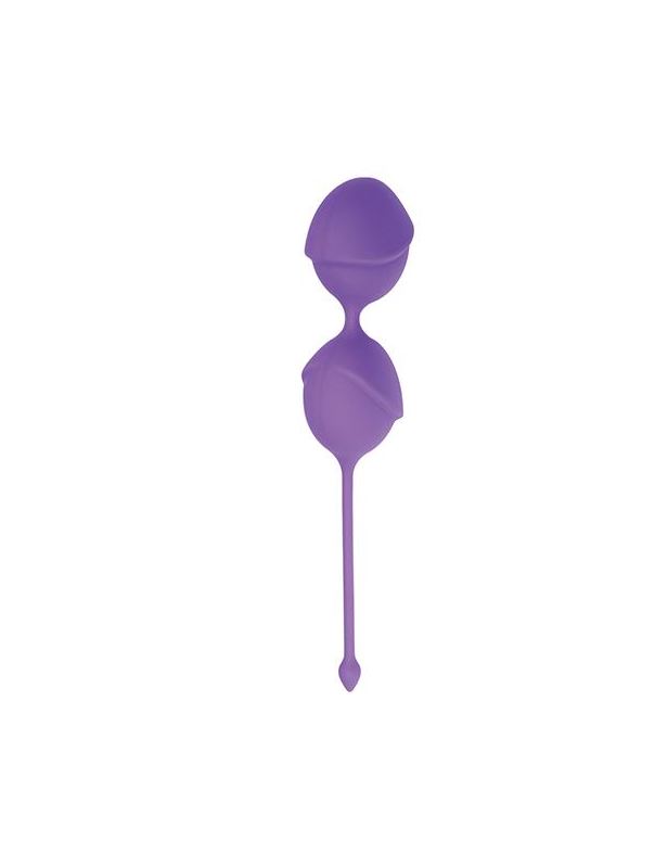 Фиолетовые вагинальные шарики DELIGHT PUSSY LICHEE SILICONE