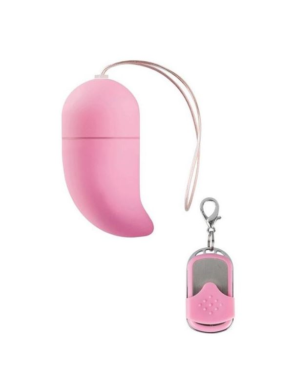 Розовое виброяйцо Vibrating G-spot Egg medium с пультом ДУ