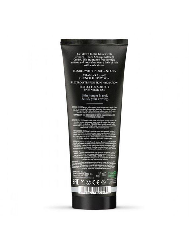Массажный легкий крем WICKED Stripped plus Bare (120 мл)