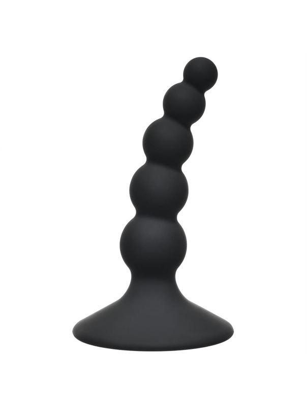 Чёрная анальная пробка Ribbed Plug Black - 10,5 см.