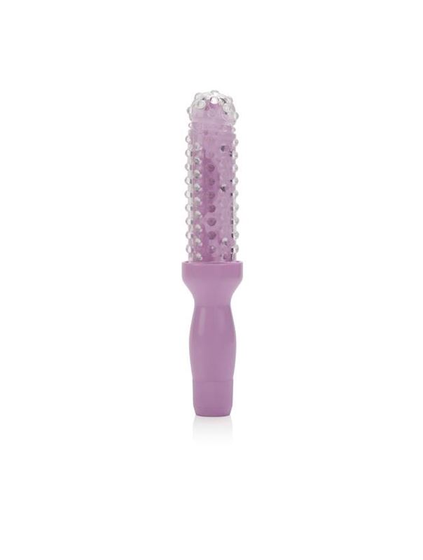 Фиолетовый вибратор Dilator Set Purple Dilator with 4 Sizes  Sleeve с насадками