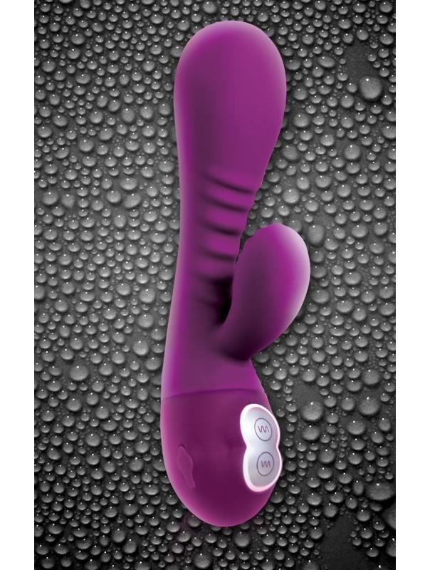 Фиолетовый вибромассажер Alise 2 Purple - 11,6 см.