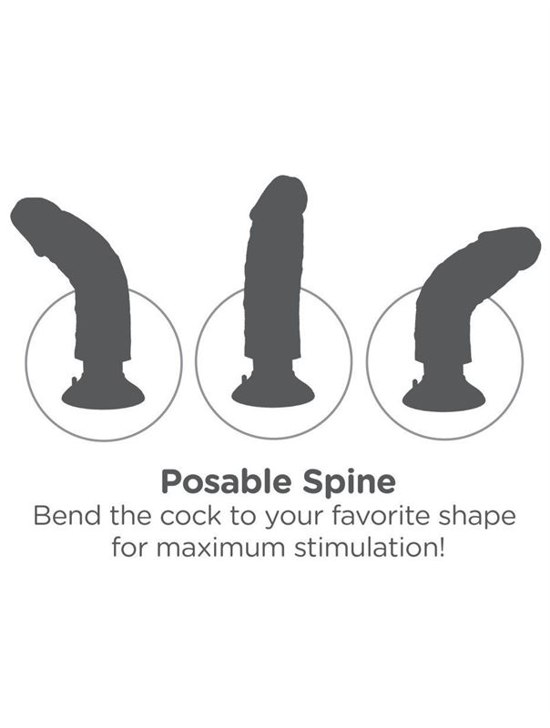 Кофейный вибромассажер 10" Vibrating Cock with Balls (25,4 см)