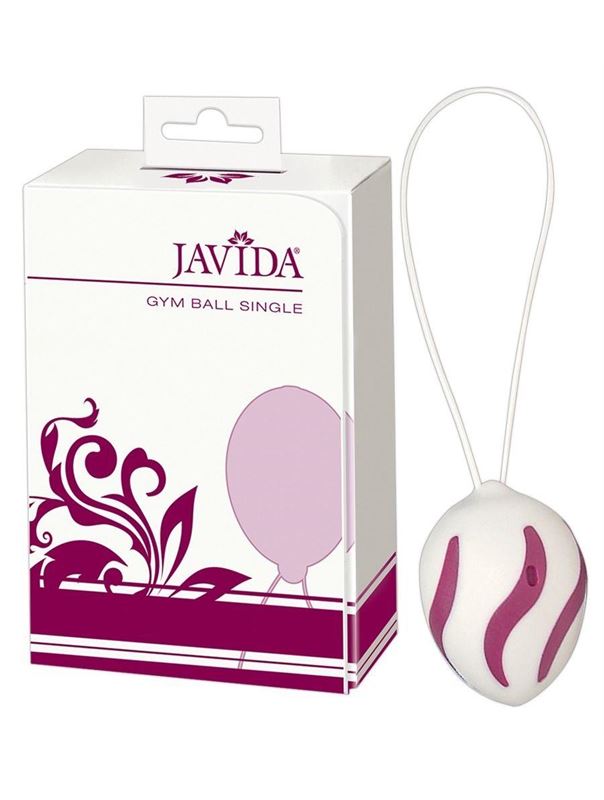 Бело-сиреневый вагинальный шарик Javida Gym Ball Single