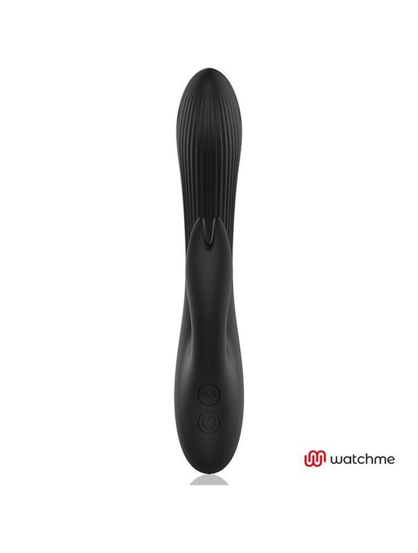 Черно-золотой вибратор-кролик с пультом-часами Anne's Desire Rabbit Vibe Wireless Watchme (20,5 см)