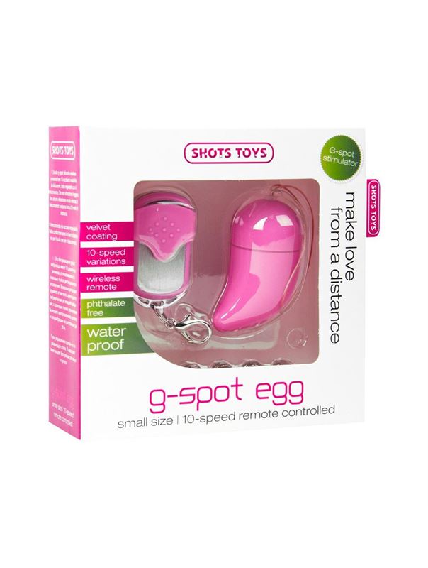 Розовое виброяйцо G-spot Egg Small