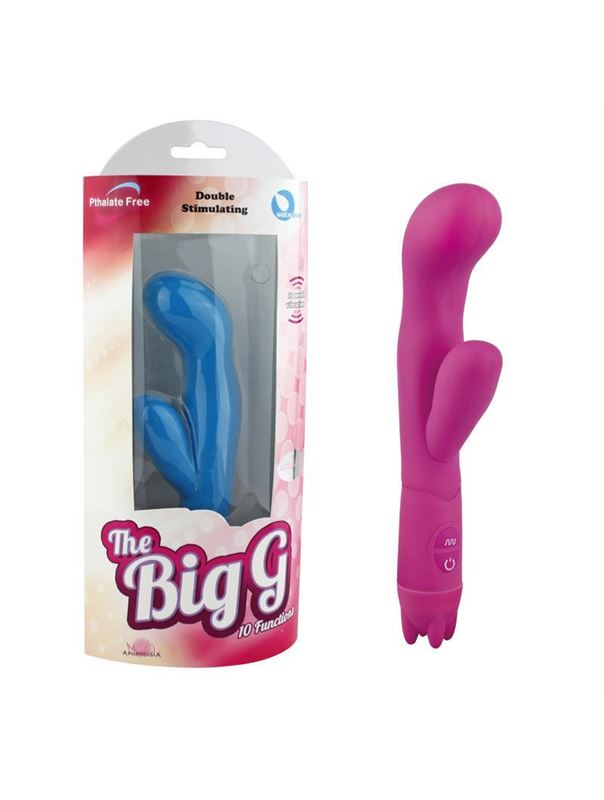 Лиловый вибростимулятор 10 Function Vibe-The Big G (20 см)